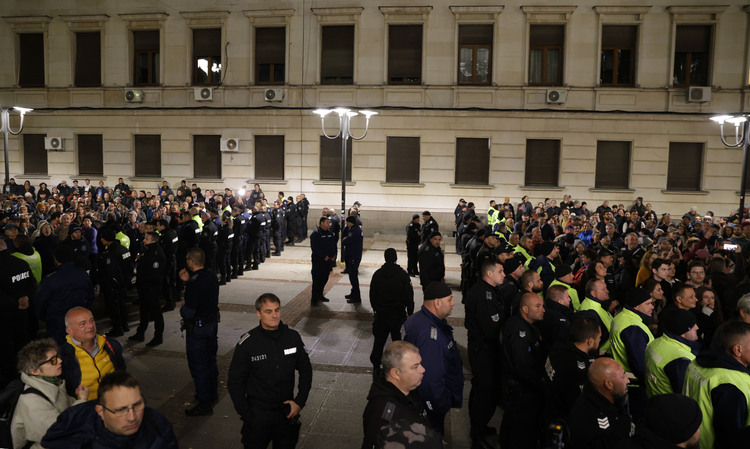 Two protests in front of the Ivan Vazov National Theater ended without clashes