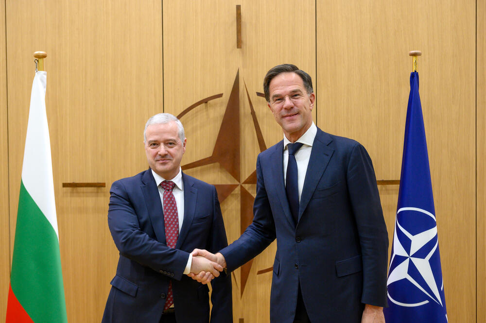 Foreign Minister Kondov Confers with NATO Secretary General Rutte