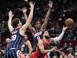 APTOPIX Raptors Rockets Basketball
