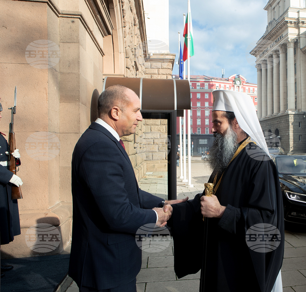 "Risks Facing Bulgarian Orthodox Church Tantamount to Threats to National Unity, Sovereignty," President Radev Tells Patriarch Daniil