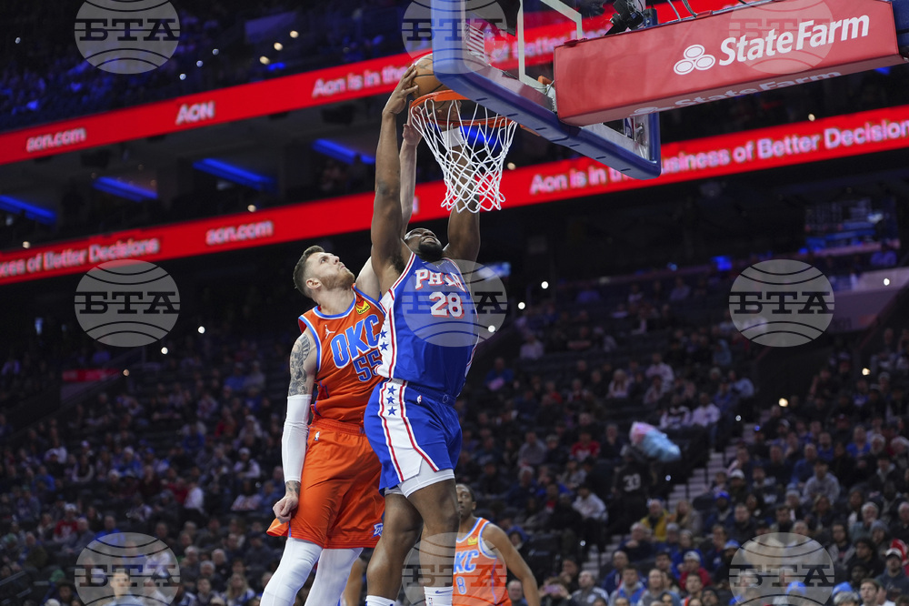 Thunder 76ers Basketball
