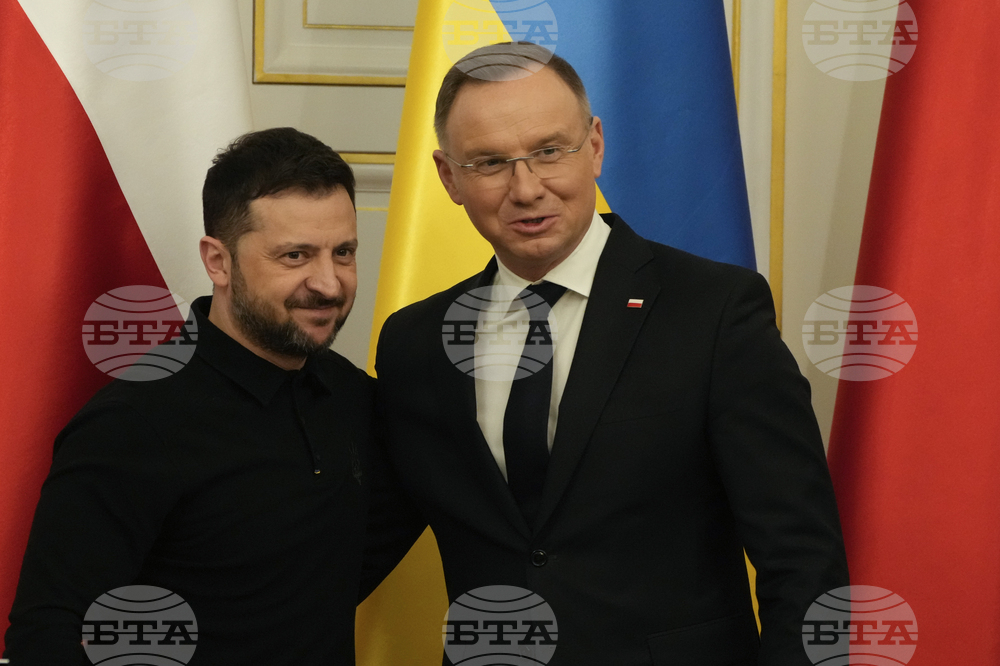 Зеленски каза, че е обсъдил с полския си колега Анджей Дуда двустранните отношения, натиска срещу Русия и икономически проекти