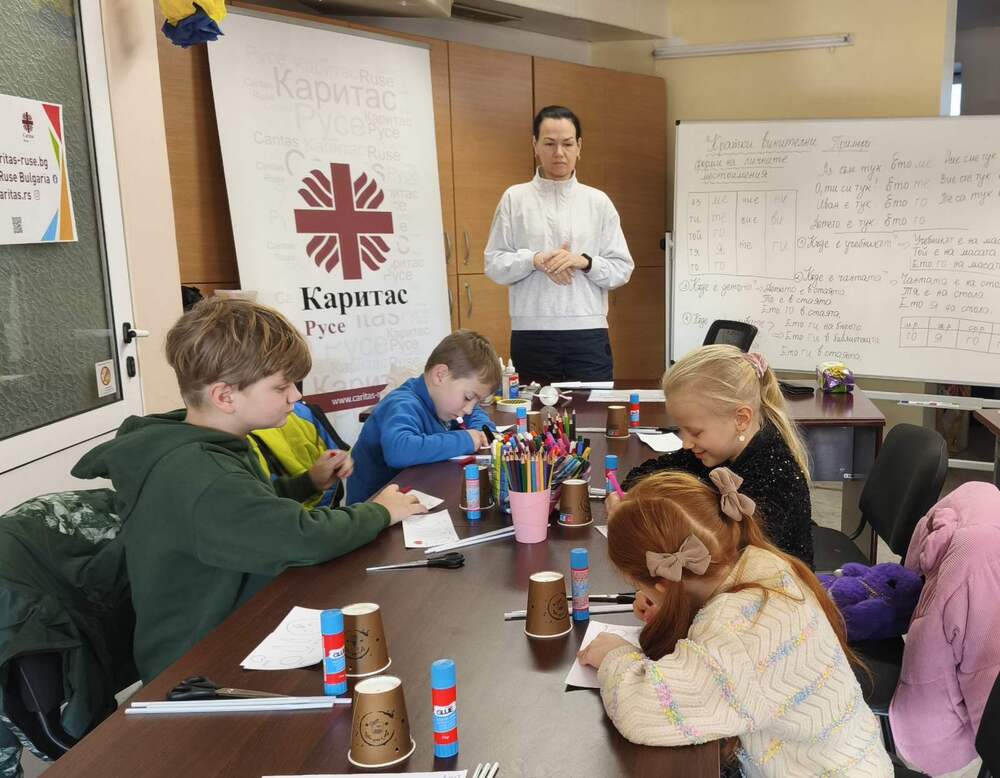 Caritas Opens Creative Workshops for Children of Ukrainian Refugees in Ruse
