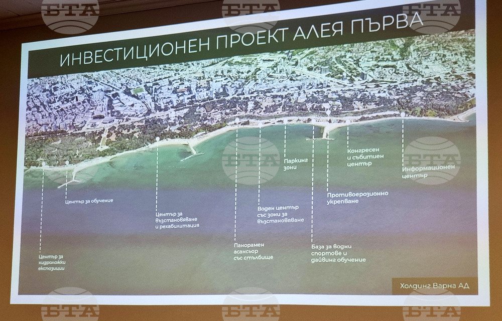 През октомври започва изграждането на воден център с атракциони на крайбрежната алея във Варна