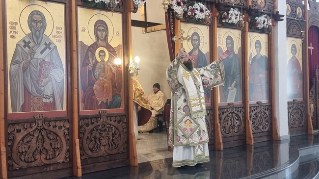 Входът на Господ Иисус Христос в Йерусалим отбелязан тържествено