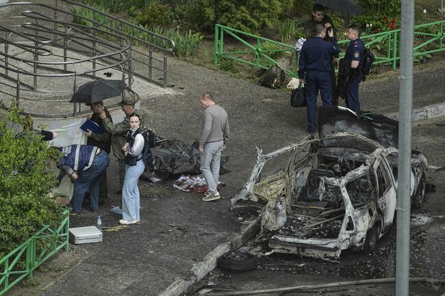 Федералната служба за сигурност на Русия каза, че нейни служители са задържали заподозрян за убийството на висш офицер от руската армия