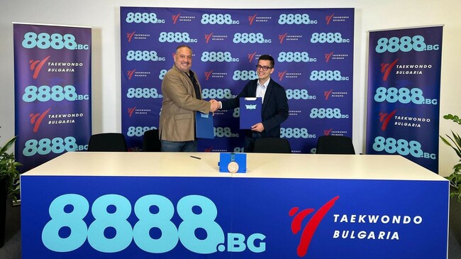 Българска федерация по таекуондо сключи спонсорски договор с 8888.bg