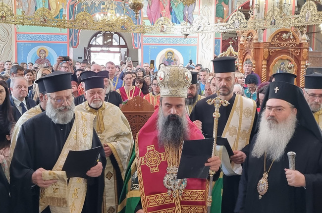 Патриарх Даниил отслужи молебен в Шумен по повод 1160 г. покръстване