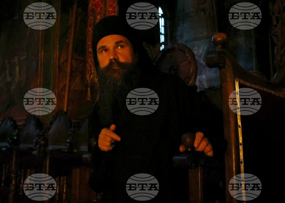 Гърция - Света Гора - Зографски манастир - богослужение и интронизация