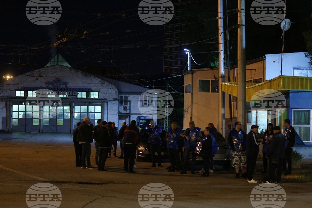 Градски транспорт - служители - протест