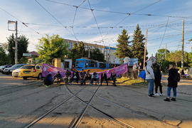 Протест - градски транспорт