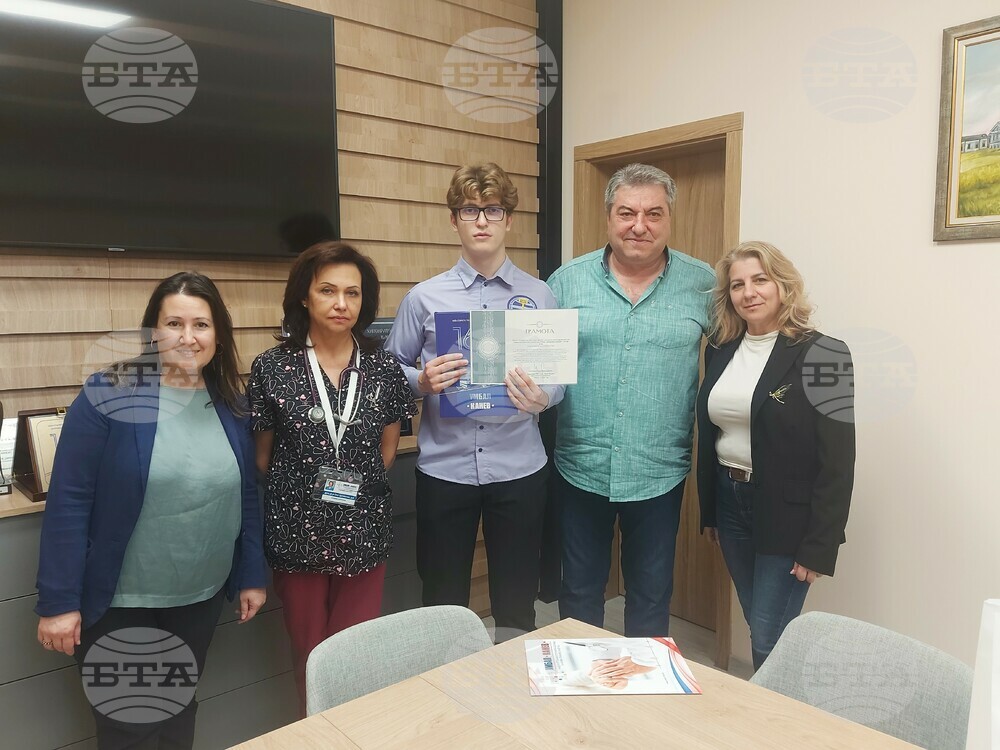 Русенско училище дари средства за отделението по педиатрия на Университетската болница „Канев“