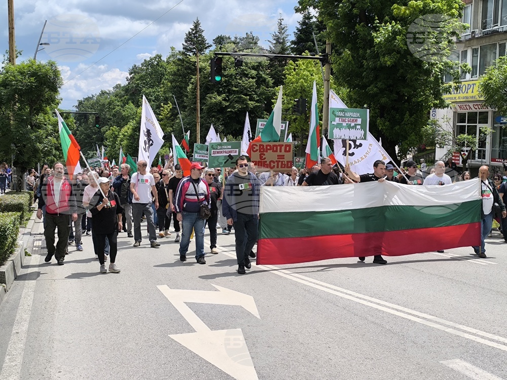 Повече от три часа продължи протестното шествие в защита на българския лев във Велико Търново