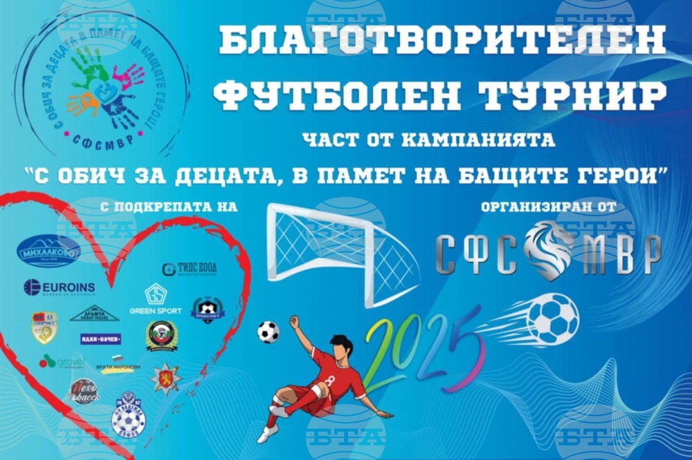 СФСМВР: Благотворителен футболен турнир в София