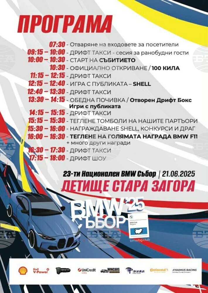 Стара Загора ще бъде домакин на XXIII-тия Национален БМВ събор