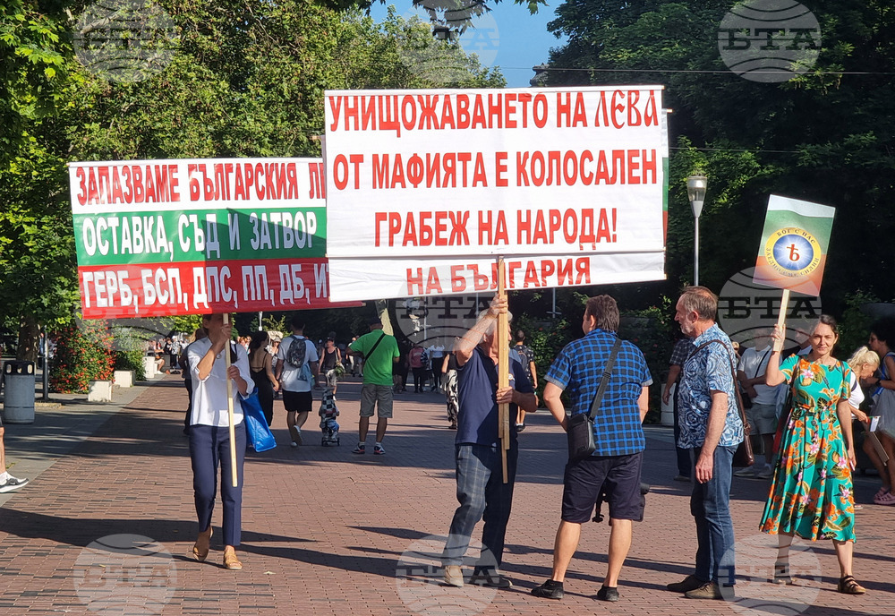 Варна - протест - евро - лев