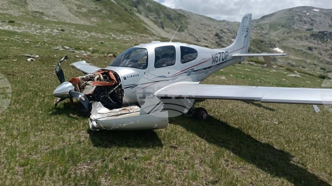 US-Registered Four-Seater Plane Has Emergency Landing near Sandanski, One Passenger Hospitalized with Ankle Injury