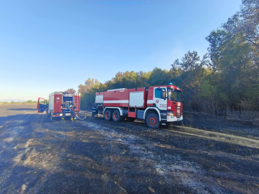 Житни блокове горяха в Пловдивско и Хасковско, запалила се кола в Бургаско унищожи 150 дка пшеница