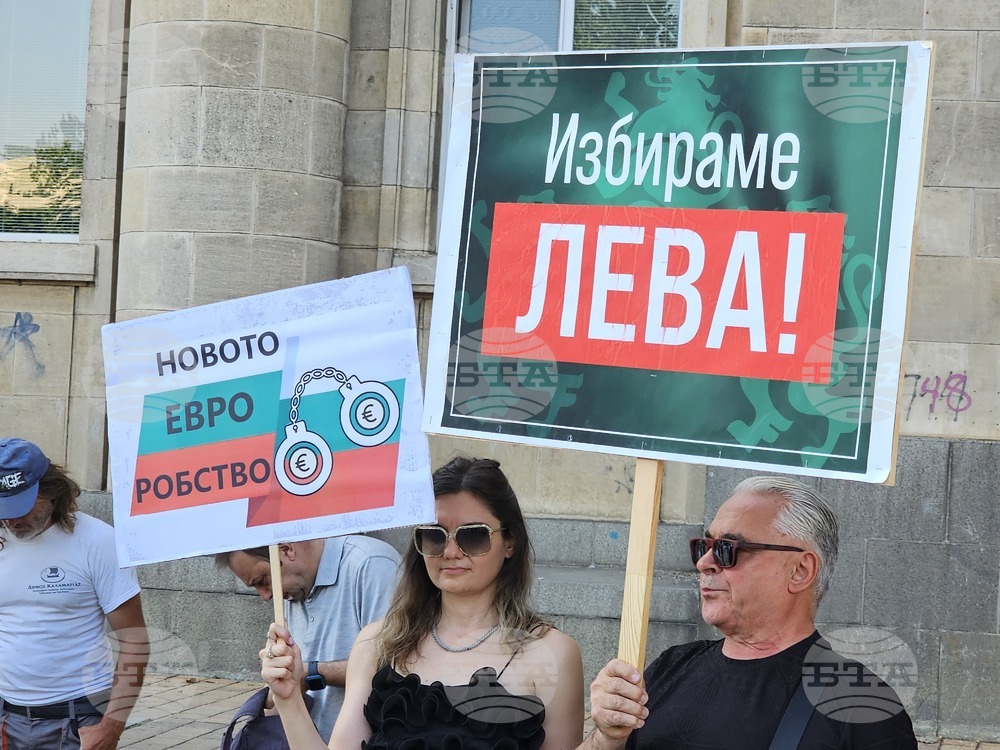 Русе - протест срещу еврото