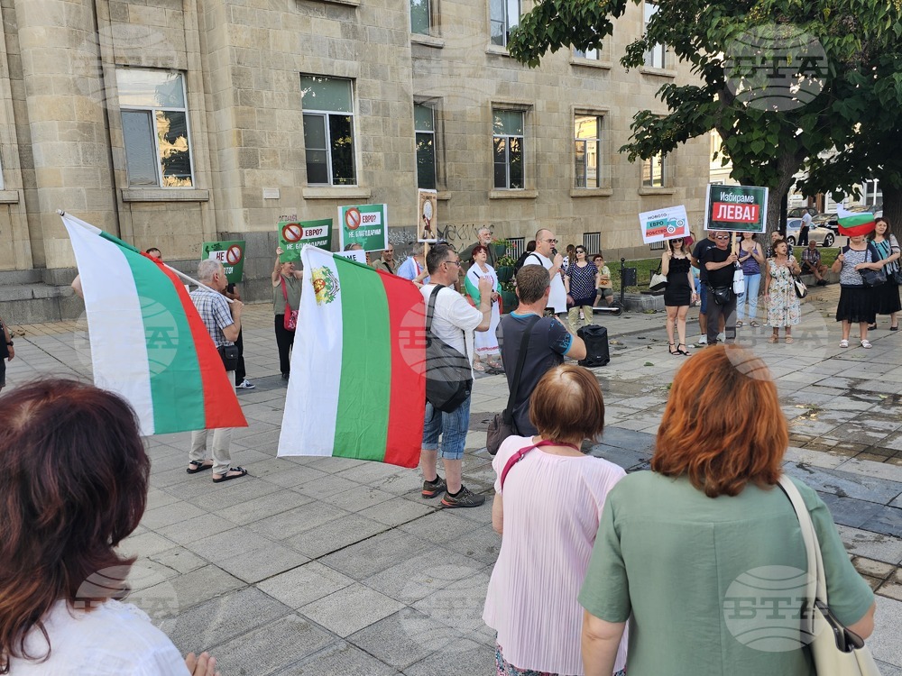 Русе - протест срещу еврото