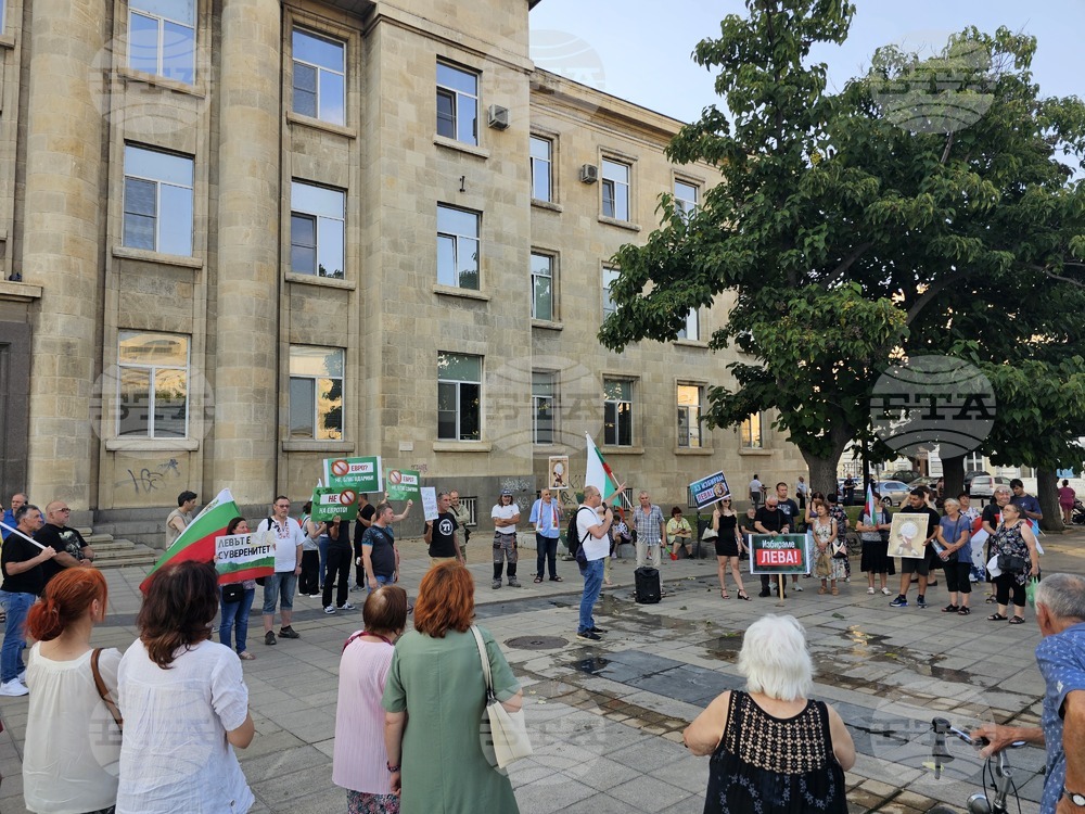 Русе - протест срещу еврото