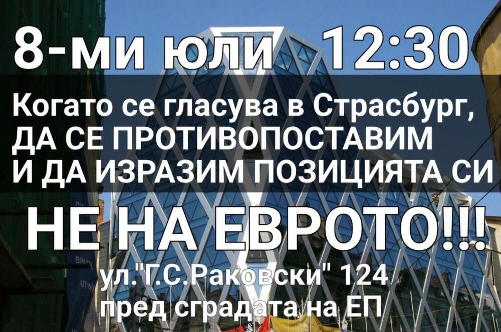 Гражданска инициатива „Будители“ организира протест пред сградата на Европейския парламент в София