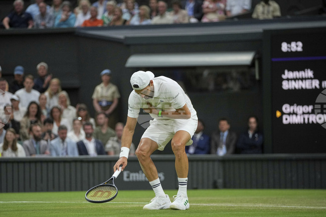 Grigor Dimitrov Forced to Retire from Wimbledon Match against Jannik Sinner due to Pectoral Muscle Injury
