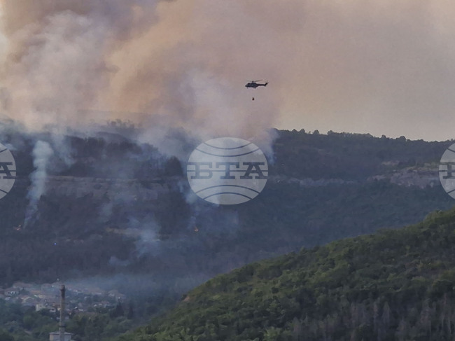 Военни се включват в гасенето на пожара край Велико Търново, съобщиха от Министерството на отбраната
