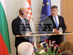 Хърватия - Румен Радев - Зоран Миланович - пресконференция