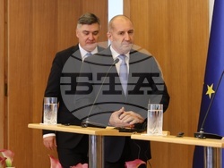 Хърватия - Румен Радев - Зоран Миланович - пресконференция