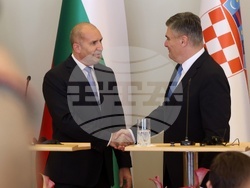 Хърватия - Румен Радев - Зоран Миланович - пресконференция