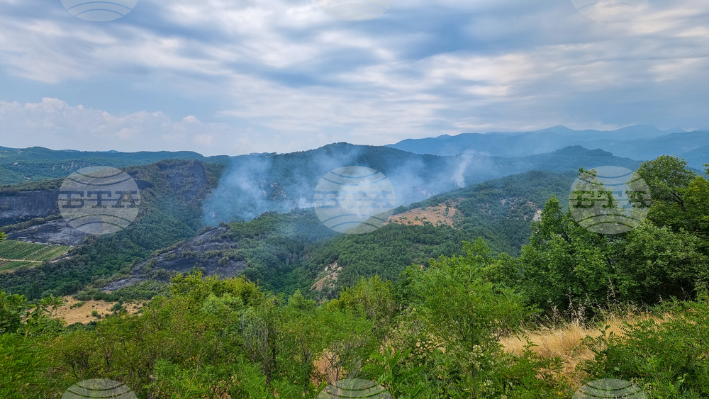 Село Горно Спанчево - горски пожар
