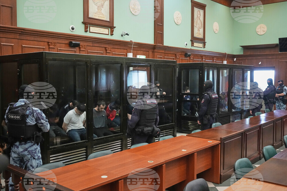 Започна процесът за нападението срещу "Крокус сити хол" край Москва, при което бяха убити 149 души