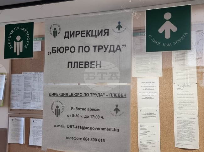 Свободни работни места за учители, машинен инженер и техници са сред обявените в Бюрото по труда в Плевен
