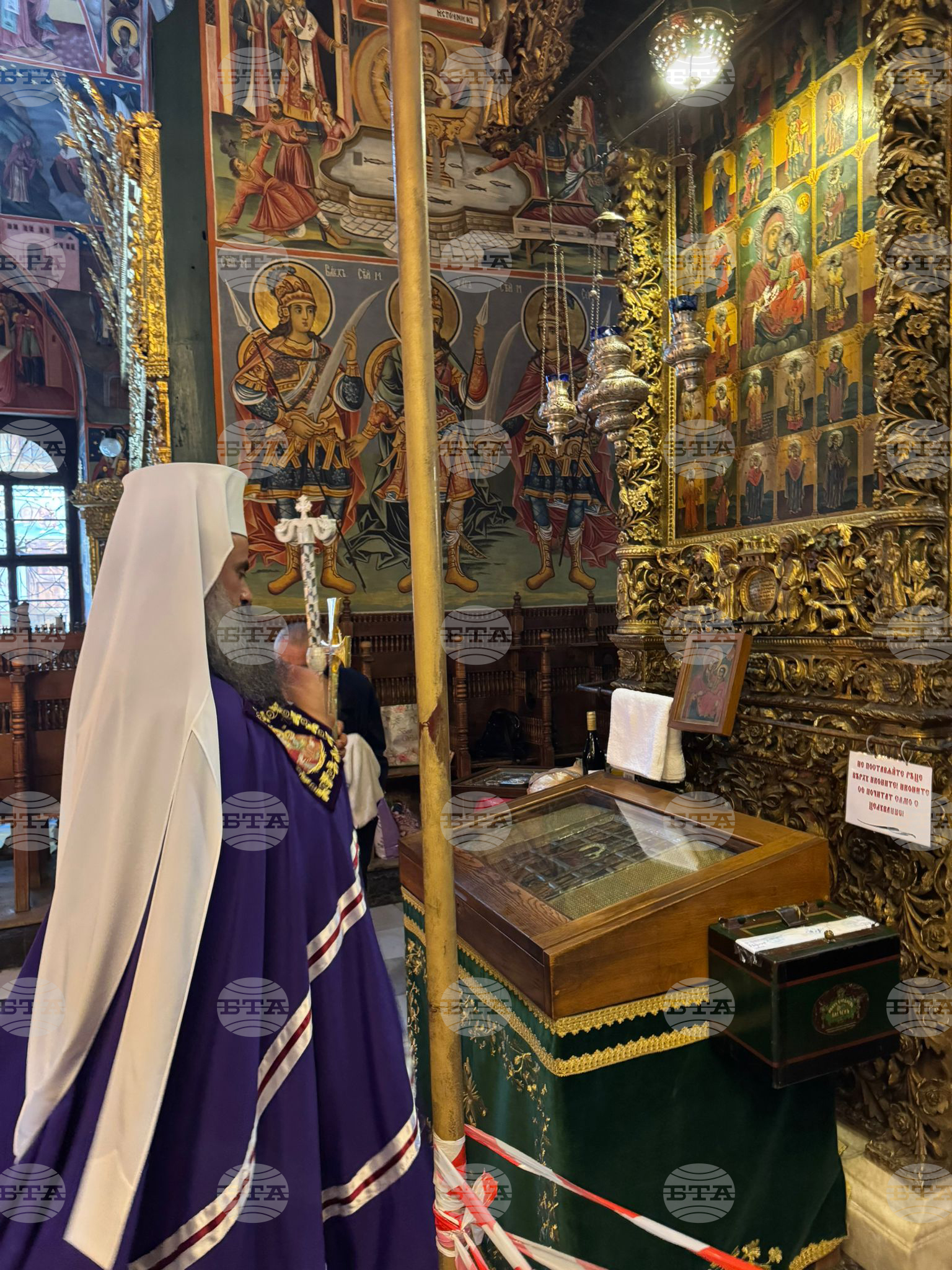 Рилски манастир - патриарх Даниил - Успение на свети Йоан Рилски