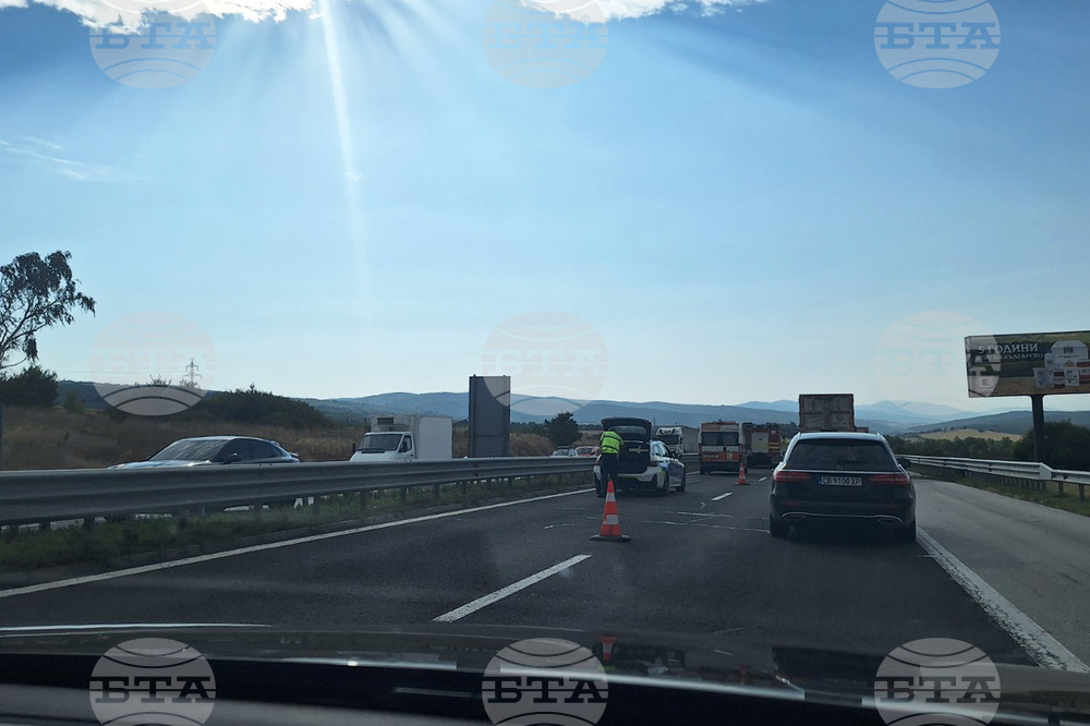 Петима са ранени при катастрофа на автомагистрала „Тракия“ вчера, двама са с опасност за живота
