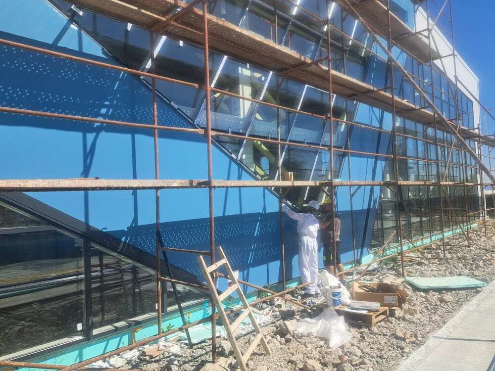 Дейностите по новия закрит басейн на Шумен са изпълнени около 85 %
