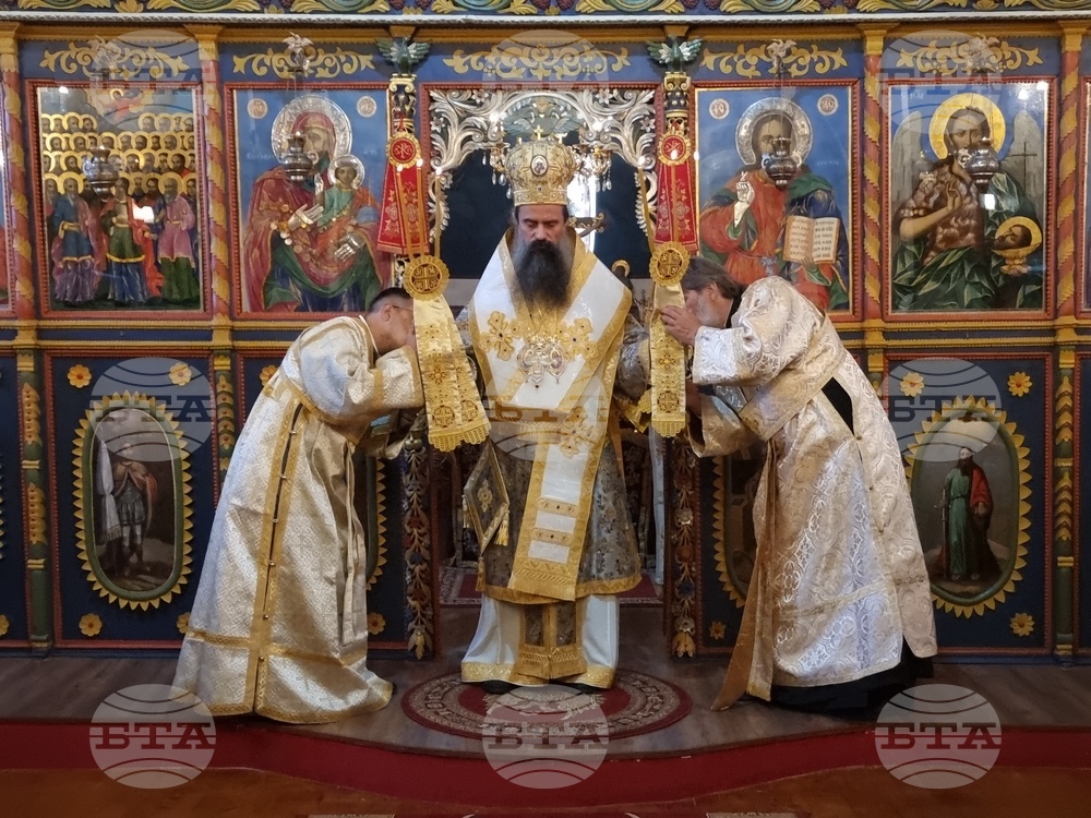 Сапарева баня - патриарх Даниил - литургия