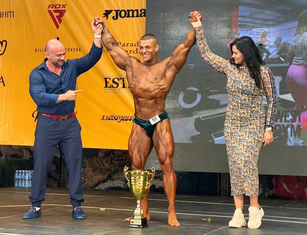 Георги Колев стана абсолютен шампион на турнир по бодибилдинг в Созопол