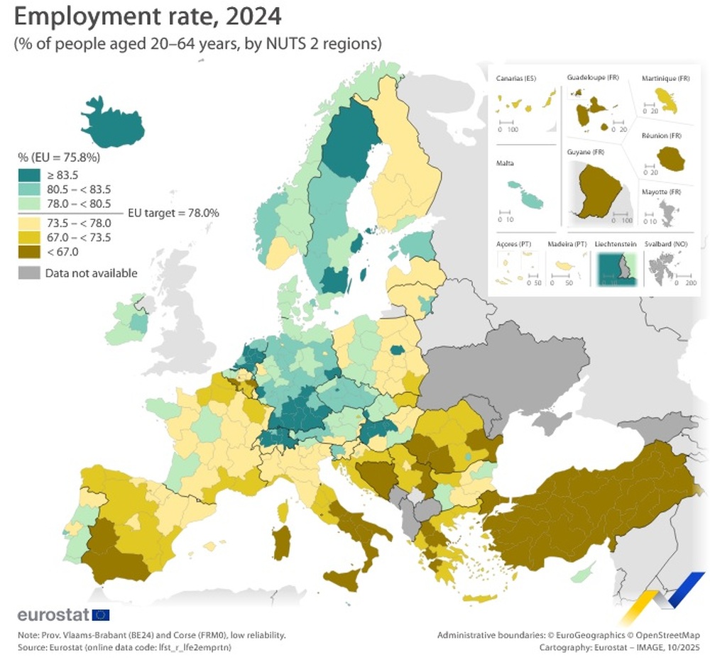 Employment Rate in the EU and Bulgaria Increased in 2024, According to Eurostat
