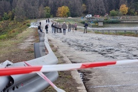 Село Николово - язовирна стена