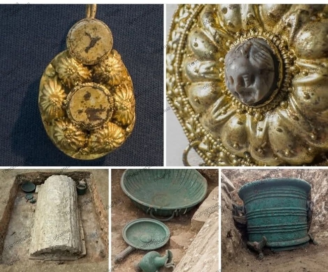 Край тополовградското село Капитан Петко войвода археолози разкриха непокътнат гроб на млада жена със златни накити от началото на II век