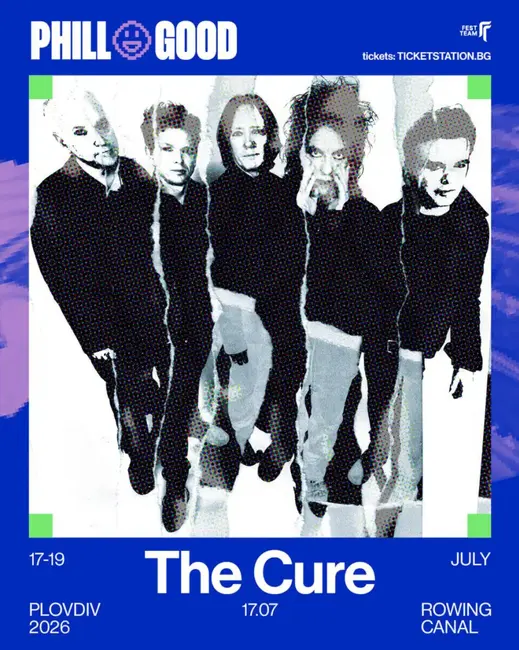 Британската рок група The Cure идва за първи път в България през юли 2026 г.