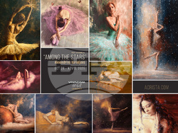 Художничката Александрина Караджова рисува великолепието на балета и женската фигура в изложбата „Сред звездите“. Снимка: Vivacom Art Hall Oboriste 5