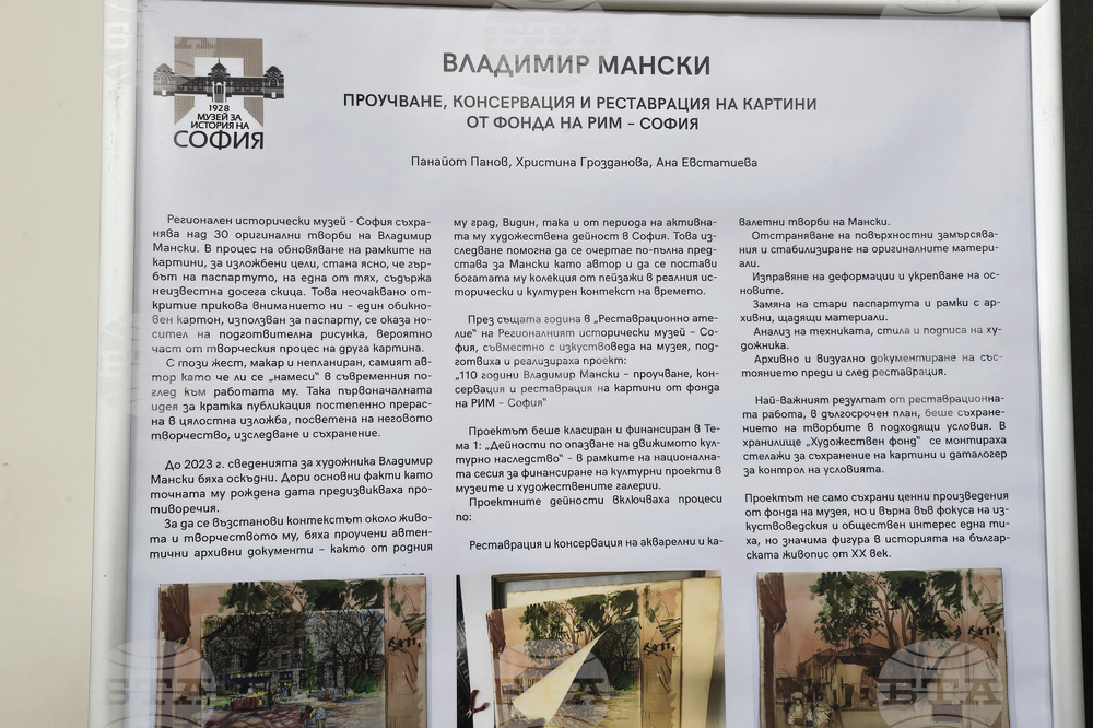 Видин - Владимир Мански - годишнина - изложба
