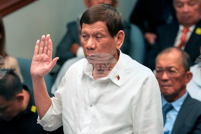 Бившият президент на Филипините Дутерте подаде жалба срещу решение относно юрисдикцията на МНС и поиска да бъде освободен