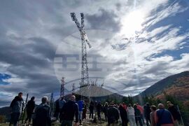 Смолян - Димитровден - 19-метров кръст - освещаване