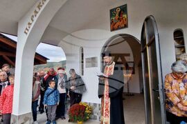 Смолян - Димитровден - 19-метров кръст - освещаване