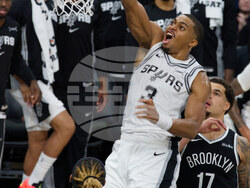 Nets Spurs Basketball