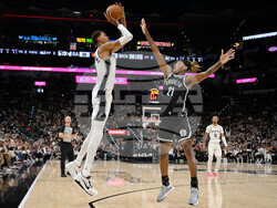 Nets Spurs Basketball